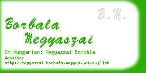 borbala megyaszai business card